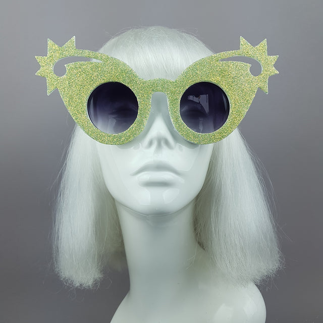 "Mirumiru" Mermaid Glitter Stars Sunglasses