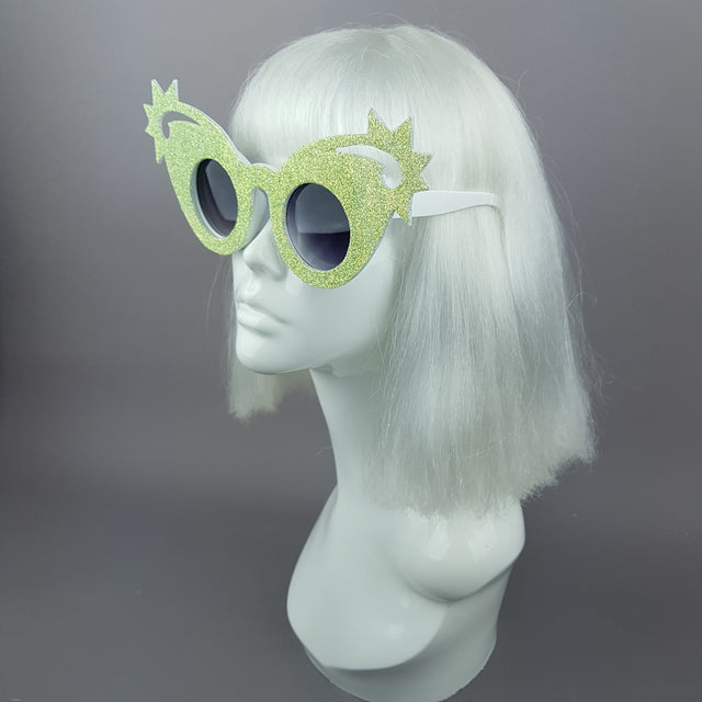 "Mirumiru" Mermaid Glitter Stars Sunglasses