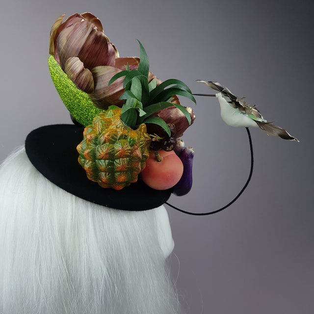 "Foof" Vagina Vulva Fruit & Bird Fascinator