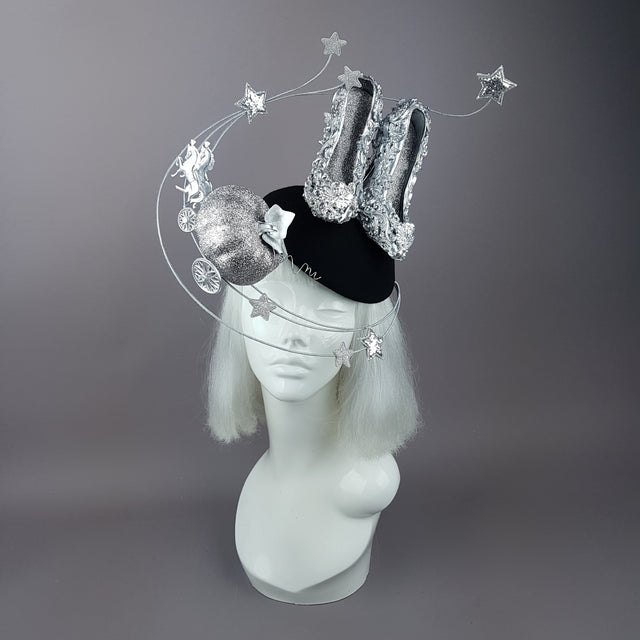 "Ever After" Cinderella Inspired High Heel Shoe Fascinator Hat
