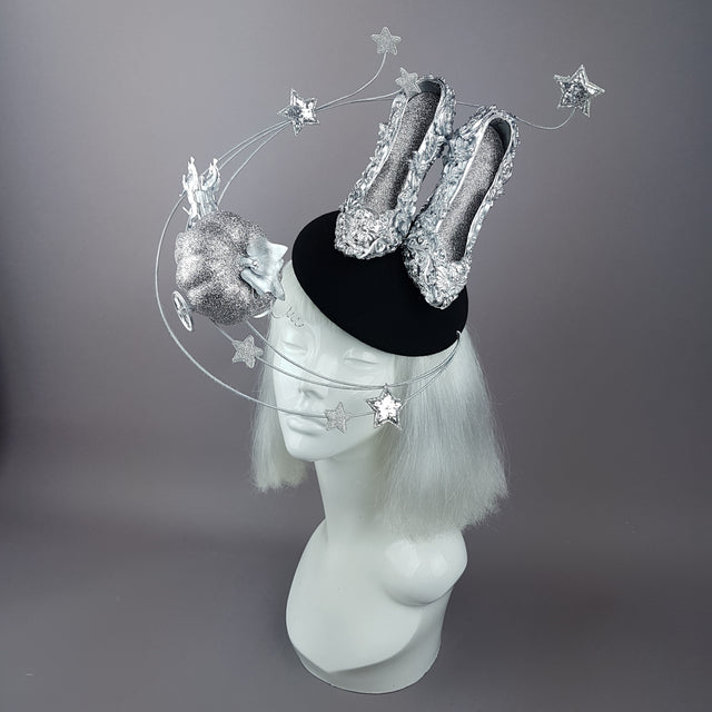 "Ever After" Cinderella Inspired High Heel Shoe Fascinator Hat