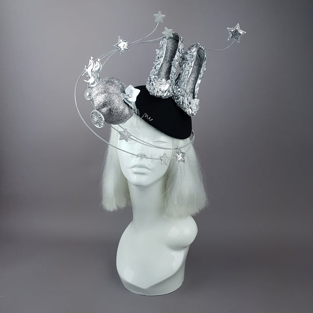 "Ever After" Cinderella Inspired High Heel Shoe Fascinator Hat