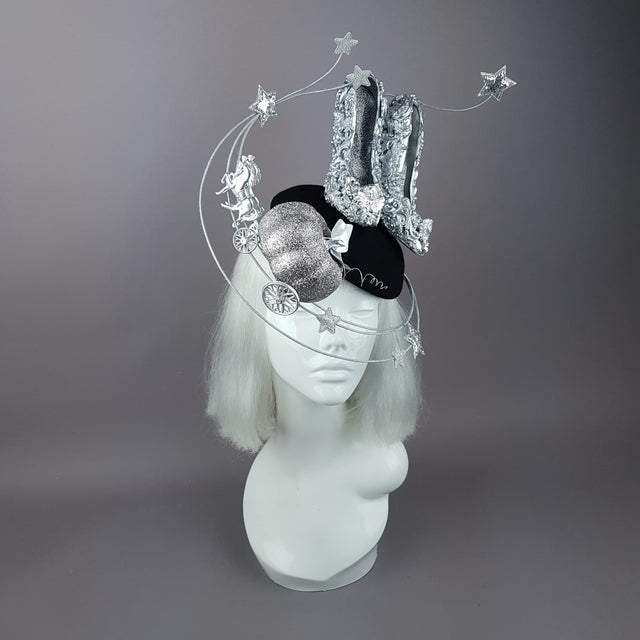 "Ever After" Cinderella Inspired High Heel Shoe Fascinator Hat