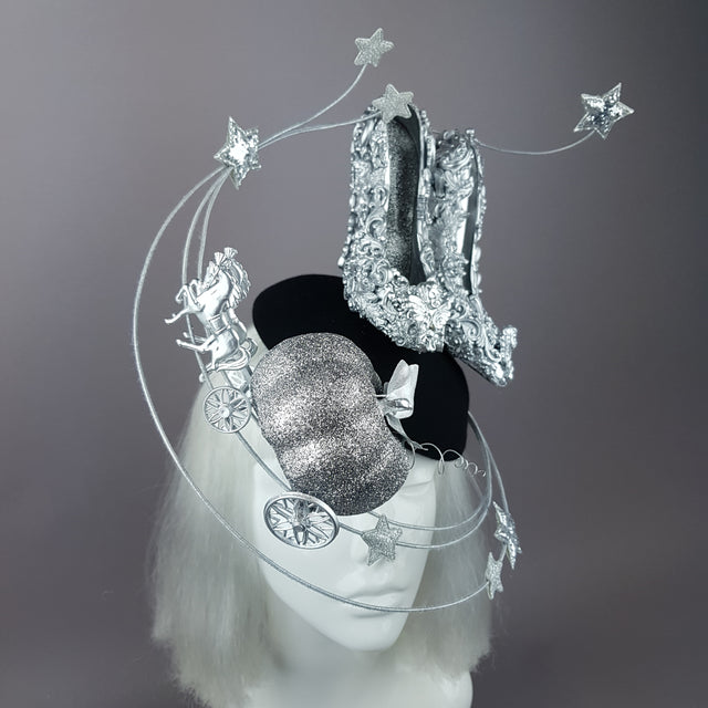 "Ever After" Cinderella Inspired High Heel Shoe Fascinator Hat