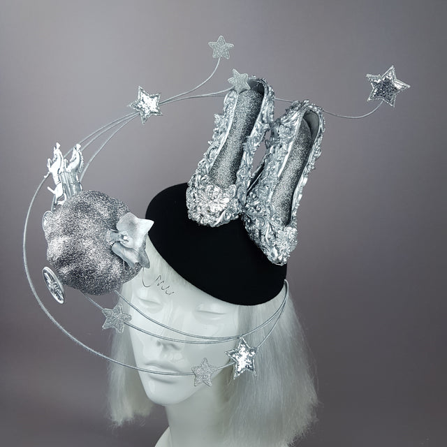 "Ever After" Cinderella Inspired High Heel Shoe Fascinator Hat