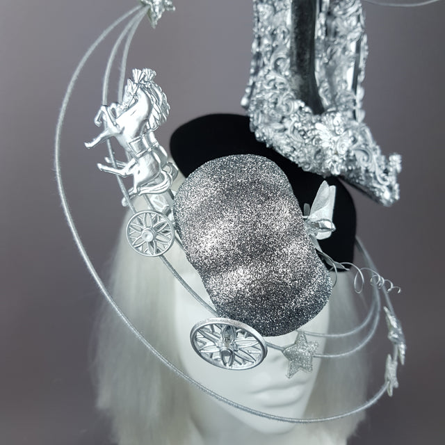 "Ever After" Cinderella Inspired High Heel Shoe Fascinator Hat