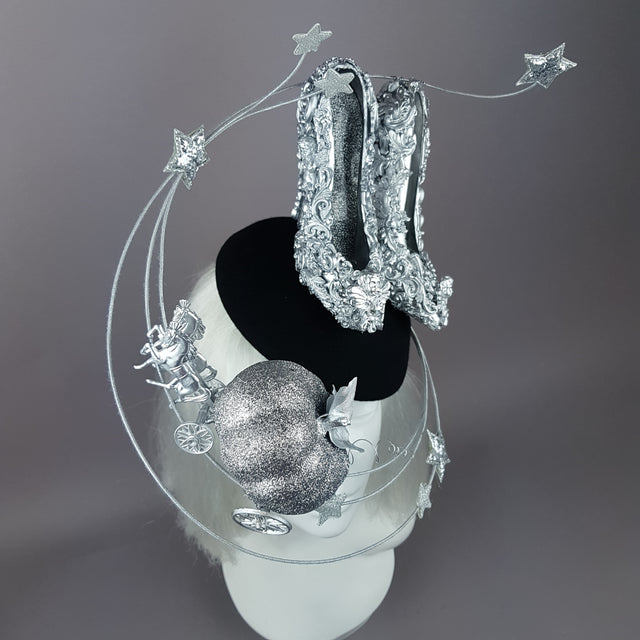 "Ever After" Cinderella Inspired High Heel Shoe Fascinator Hat