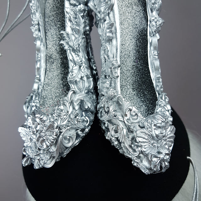 "Ever After" Cinderella Inspired High Heel Shoe Fascinator Hat