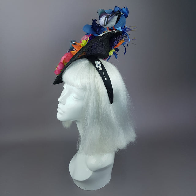 "Cocô" Flower Pigeon Poop Fascinator Hat