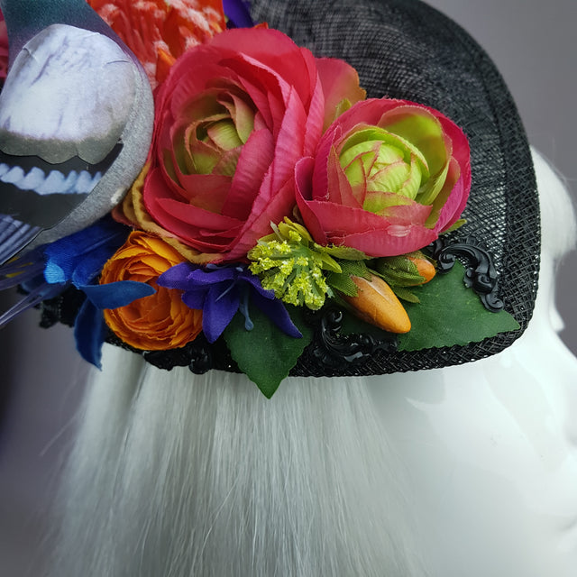 "Cocô" Flower Pigeon Poop Fascinator Hat