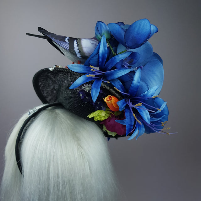 "Cocô" Flower Pigeon Poop Fascinator Hat
