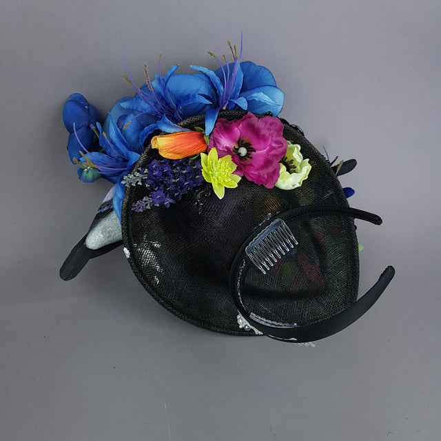 "Cocô" Flower Pigeon Poop Fascinator Hat