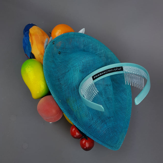 "Leilani" Colourful Parrot & Fruit Tropical Fascinator Hat