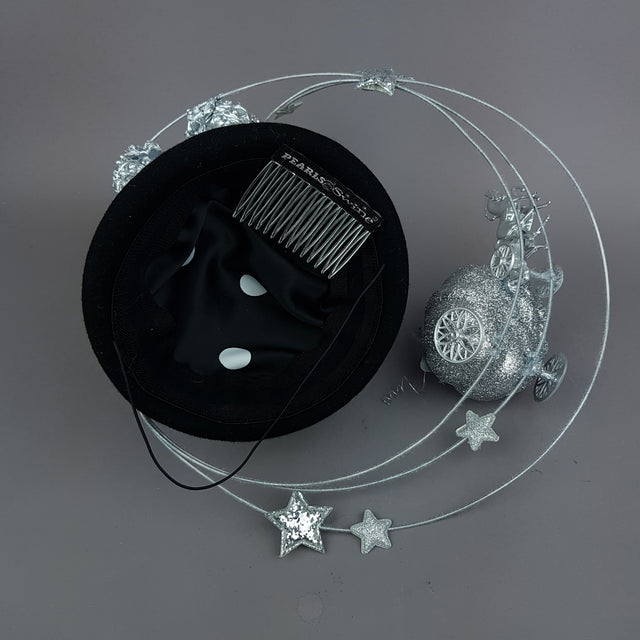 "Ever After" Cinderella Inspired High Heel Shoe Fascinator Hat