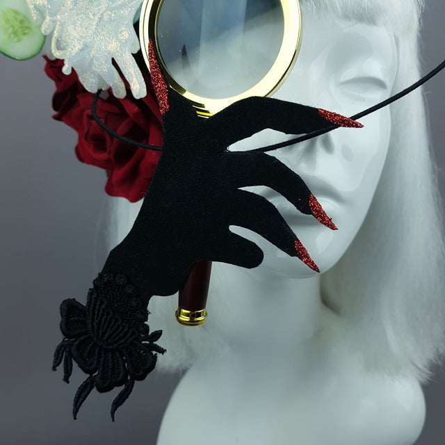 "Curiosity" Gin Martini Cocktail Fascinator Hat