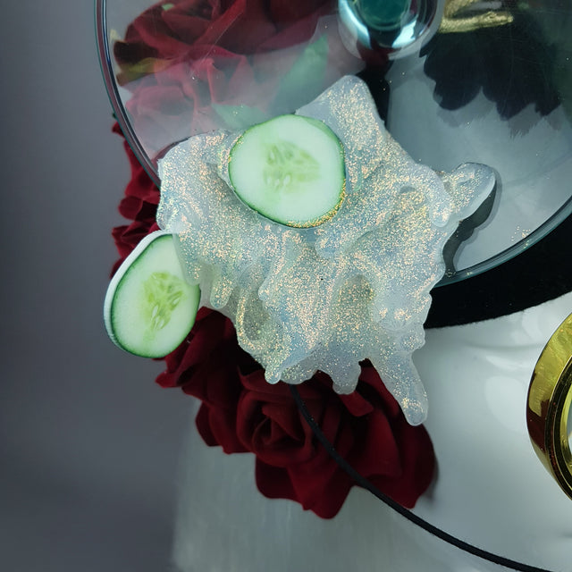 "Curiosity" Gin Martini Cocktail Fascinator Hat