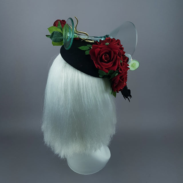 "Curiosity" Gin Martini Cocktail Fascinator Hat