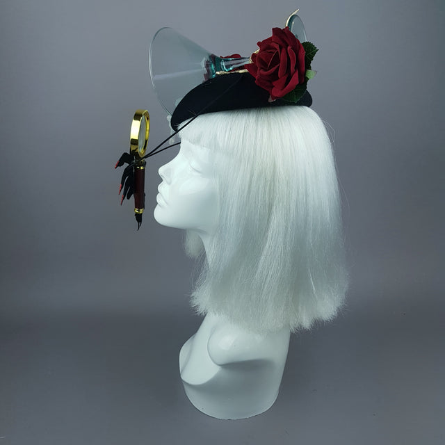 "Curiosity" Gin Martini Cocktail Fascinator Hat