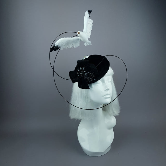 "Lucky" Quirky Chic Seagull Poop Fascinator Hat