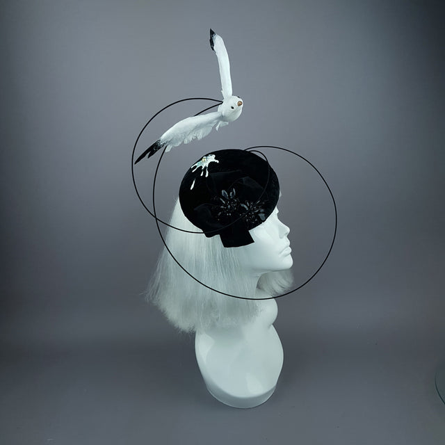 "Lucky" Quirky Chic Seagull Poop Fascinator Hat