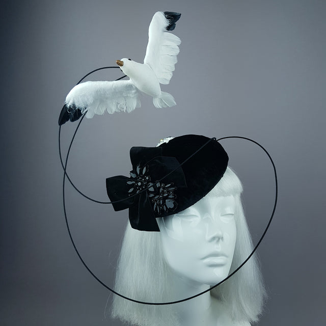 "Lucky" Quirky Chic Seagull Poop Fascinator Hat
