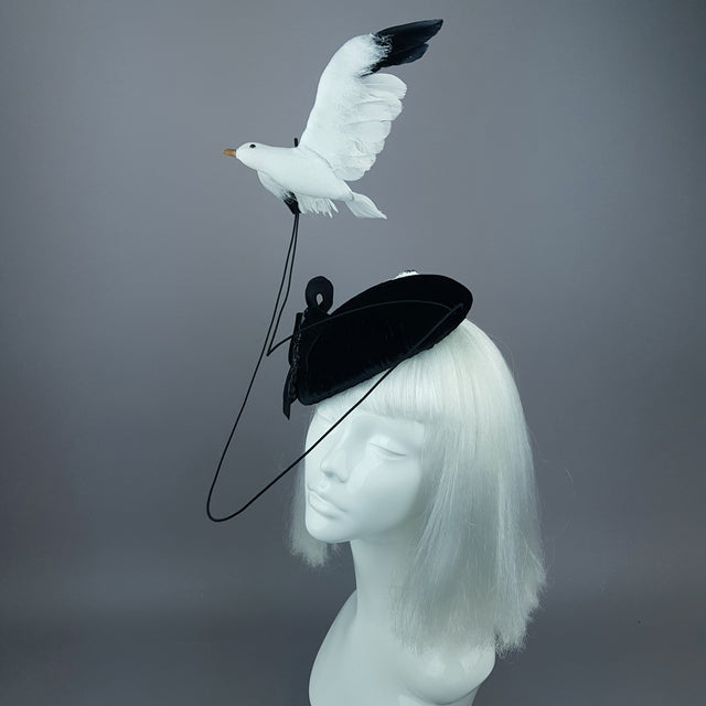 "Lucky" Quirky Chic Seagull Poop Fascinator Hat