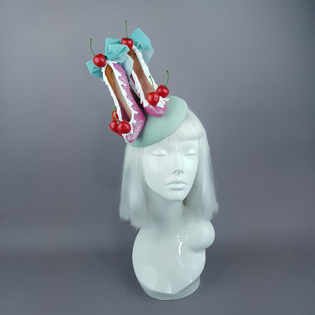 "Dela Crème" Ice Cream High Heel Shoe Fascinator Hat