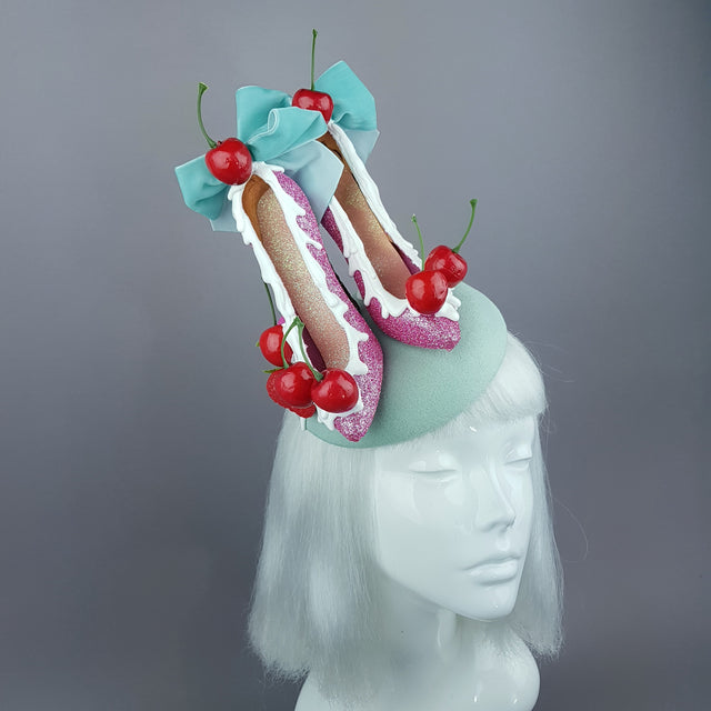 "Dela Crème" Ice Cream High Heel Shoe Fascinator Hat