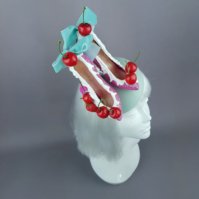 "Dela Crème" Ice Cream High Heel Shoe Fascinator Hat