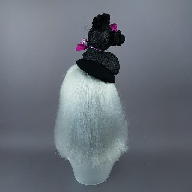 "Izzy" Doll Face Black Kitty Hat