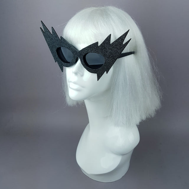 PICK ANY COLOUR GLITTER! Lightning Bolt Sunglasses