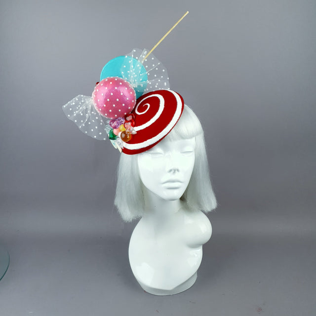"Caramelo" Candy Sweets Glitter Fascinator Hat