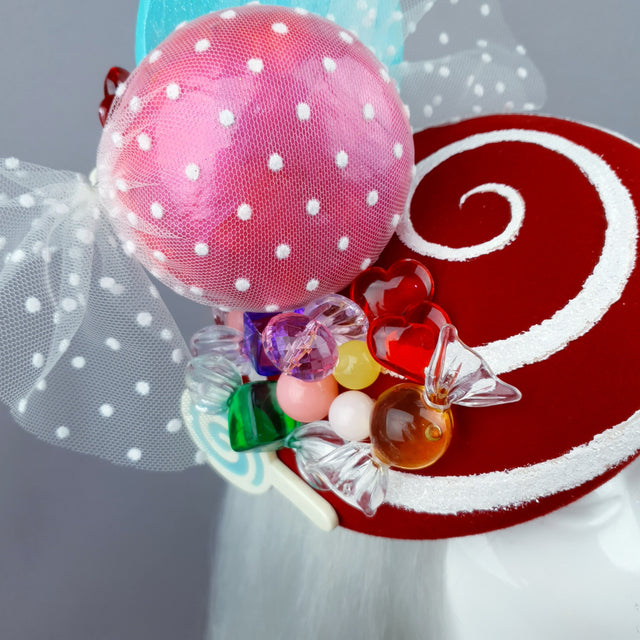 "Caramelo" Candy Sweets Glitter Fascinator Hat