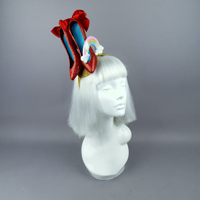 "Over the Rainbow" Wizard of Oz, Ruby Slippers Headpiece