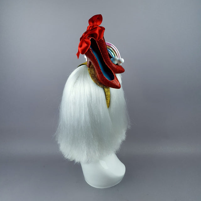 "Over the Rainbow" Wizard of Oz, Ruby Slippers Headpiece
