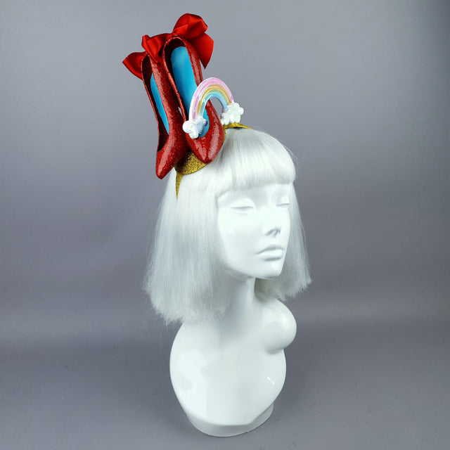 "Over the Rainbow" Wizard of Oz, Ruby Slippers Headpiece