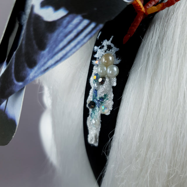 "Wabi-Sabi" Whimsical Pigeons in Love Poop Headband