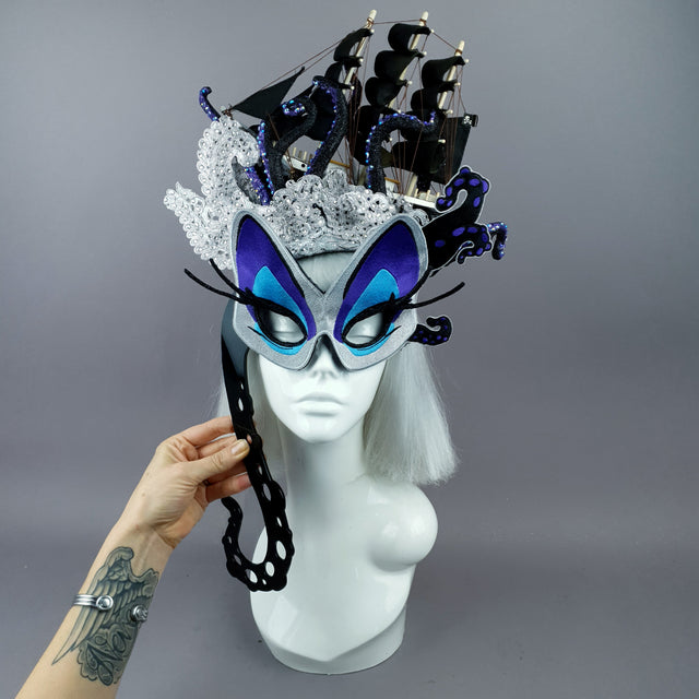 "Unfortunate Souls" Ship, Lace & Tentacle Headdress