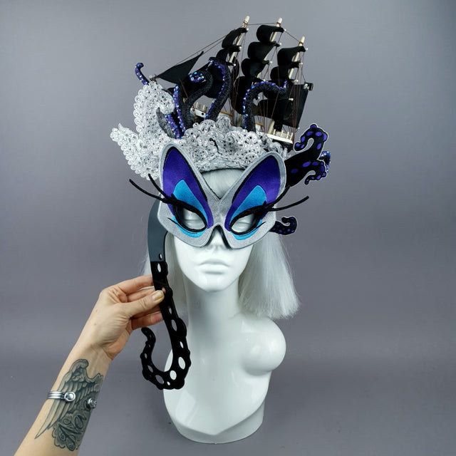 "Unfortunate Souls" Ship, Lace & Tentacle Headdress