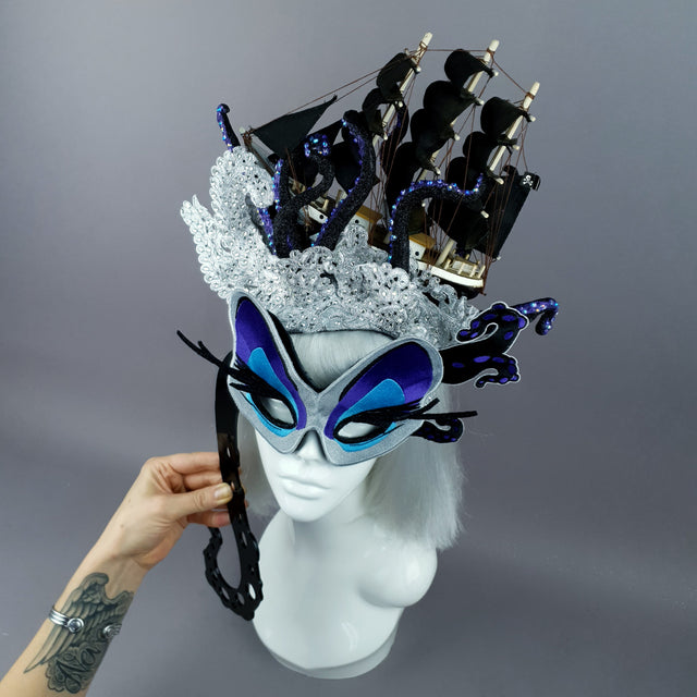 "Unfortunate Souls" Ship, Lace & Tentacle Headdress