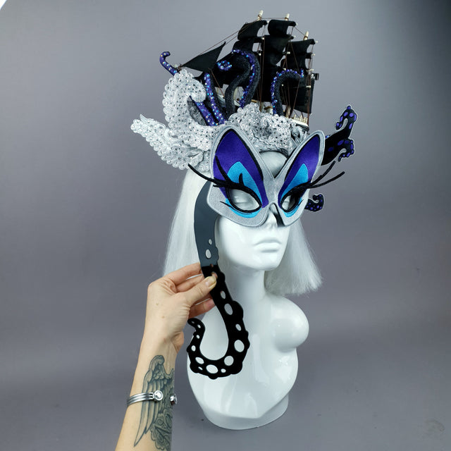 "Unfortunate Souls" Ship, Lace & Tentacle Headdress