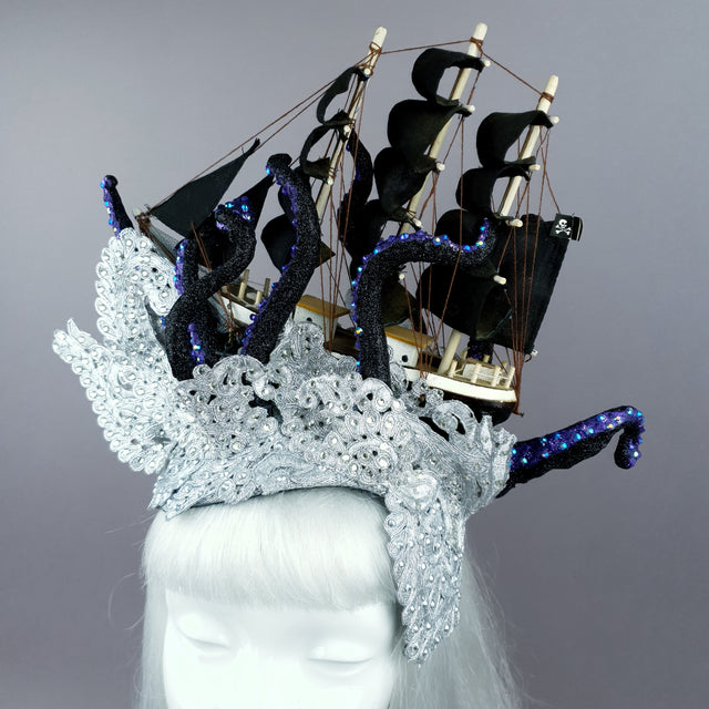"Unfortunate Souls" Ship, Lace & Tentacle Headdress