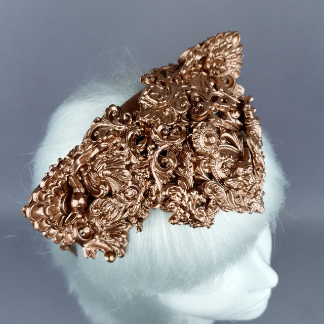 "Faline" Copper Filigree Cat Ear Headpiece
