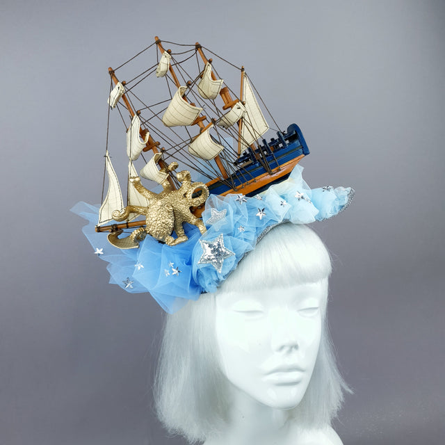 "Marine" Ship, Tulle & Octopus Headdress