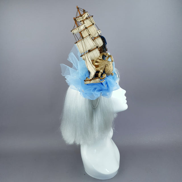 "Marine" Ship, Tulle & Octopus Headdress