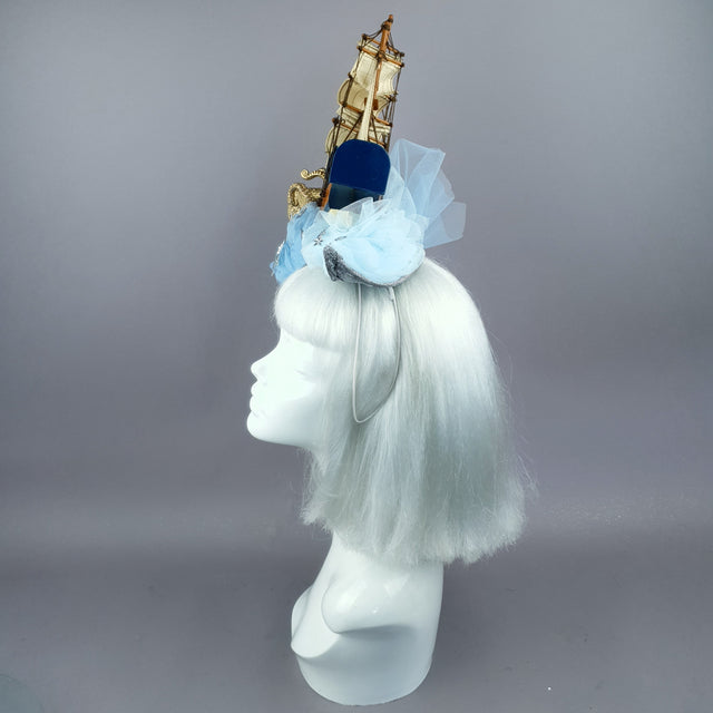"Marine" Ship, Tulle & Octopus Headdress