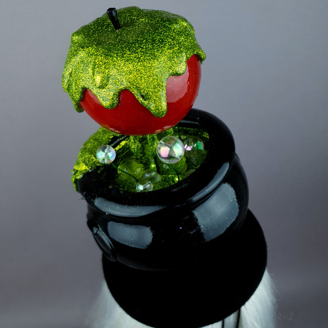 "Bite" Kitsch Glitter Poison Apple Fascinator Hat