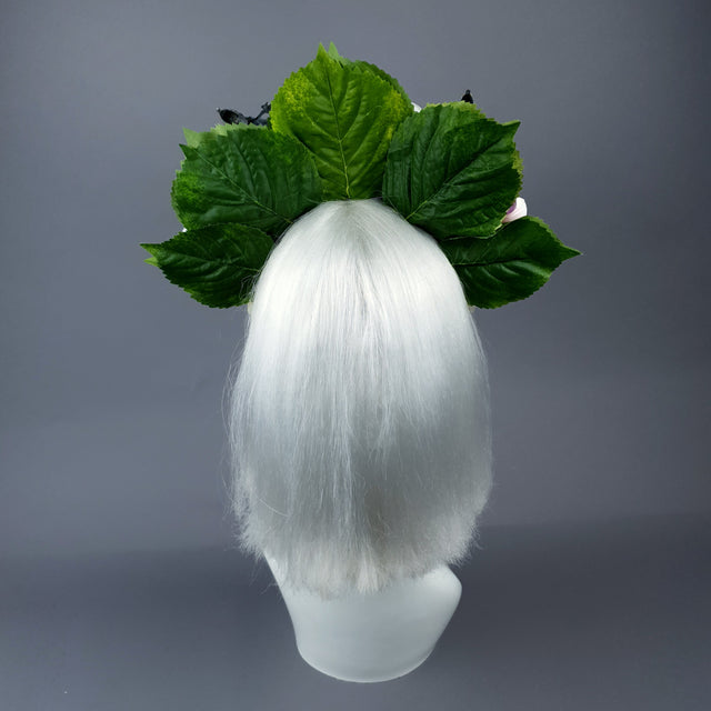 Colourful Flower Headdress with 3 Krishnas