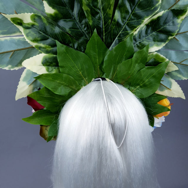 Extra Large Flower Headdress with Nataraja