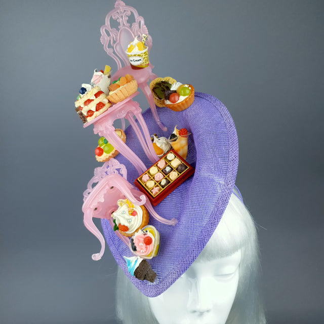 "Frivolité" Marie Antoinette Inspired Cake Party Fascinator Hat